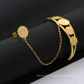 Shangjie OEM Joyas Pulseira Árabe do Oriente Médio Chain Charme Vintage Pulseira Vintage Mulheres de Coin Gold Bracelet